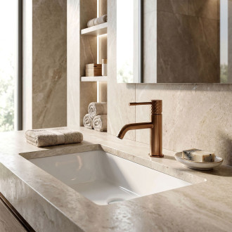 Umyvadlová baterie Rea Lungo Diamond Brush Copper