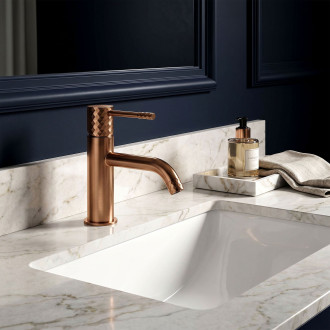 Umyvadlová baterie Rea Lungo Diamond Brush Copper