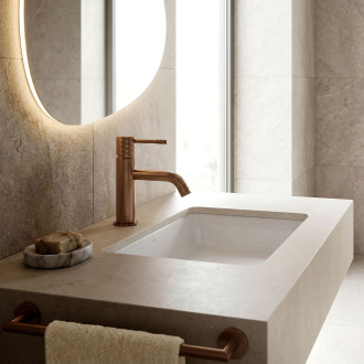 Umyvadlová baterie Rea Lungo Diamond Brush Copper