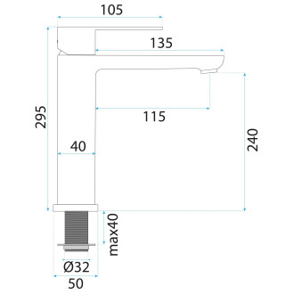 Koupelnová baterie Rea Logan Brush Nickel