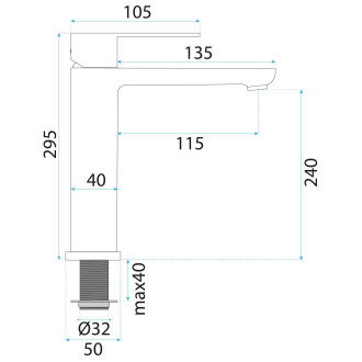 Koupelnová baterie Rea Logan Brush Nickel