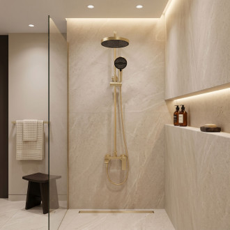 Sprchový set Rea Prime Brush Gold