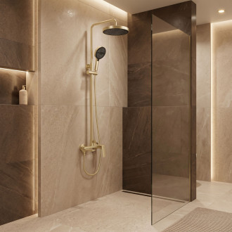 Sprchový set Rea Prime Brush Gold