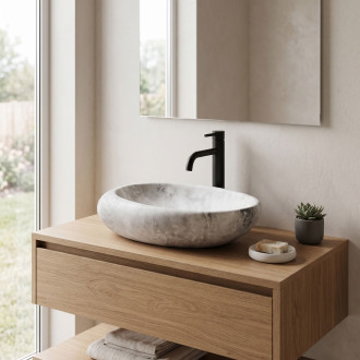 REA Umyvadlo na desku Roxy C Stone L.Grey REA-U6651