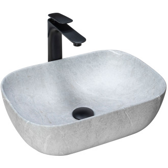 REA Umyvadlo na desku Livia Grey Matt REA-U3801