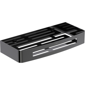 Koupelnový koš Mexen Laxo-L, černý chrom - 70A8713-73