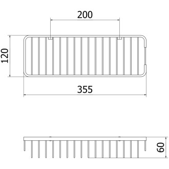 Mexen Uni-L koszyk łazienkowy, złoty - 70A8719-50
