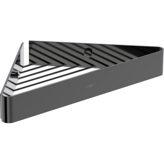 Rohový koupelnový koš Mexen Evos-C, černý chrom - 70A8514-73
