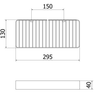 Mexen Evos-L koszyk łazienkowy, czarny - 70A8714-70