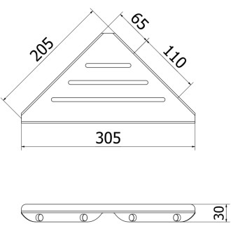 Mexen Diva-C koszyk łazienkowy narożny, różowe złoto - 70A8528-60