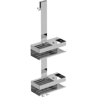 Koupelnový koš Mexen Brin-2 s ramínkem, chrom - 70A8842-00