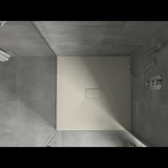 Mexen Hugo brodzik kwadratowy SMC 100 x 100 cm, beżowy - 42691010