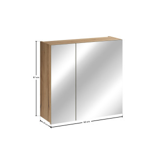 Comad COAST EVOKE UN 84-60-2D Zrcadlová skříňka 60 cm 2 dveře