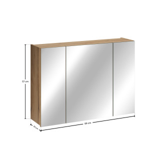 Szafka z Lustrem 80cm 3 Drzwi