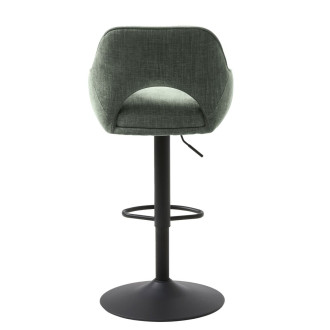 Barová židle Unique-Furniture Cowley zelená hladká látka 55050005