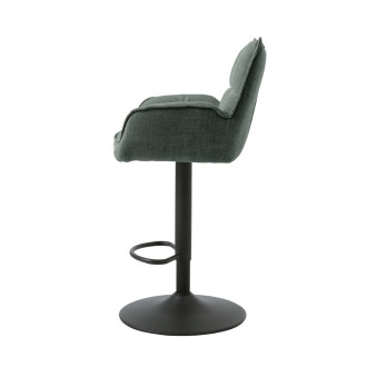 Barová židle Unique-Furniture Marilla zelená hladká látka 54840005