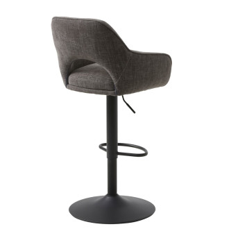 Barová židle Unique-Furniture Cowley šedá hladká látka 55050003