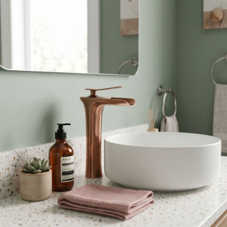 Umyvadlová baterie REA Laguna antique -  Brush Copper high