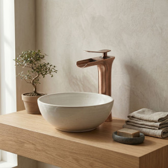 Umyvadlová baterie REA Laguna antique -  Brush Copper high