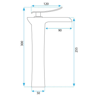 Umyvadlová baterie REA Laguna antique -  Brush Copper high