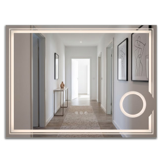REA Zrcadlo LED 80x60cm HAVEN HOM-01806