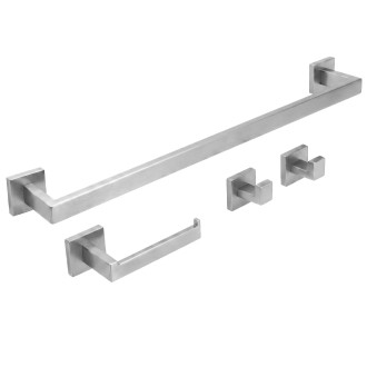 Sada koupelnových doplňků Rio Brush Nickel 4 díly