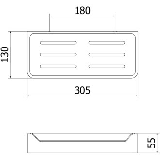 Mexen Rivon-L koszyk łazienkowy, miedź szczotkowana - 70A8725-65