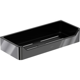 Koupelnový koš Mexen Rivon-L, černý chrom - 70A8725-73