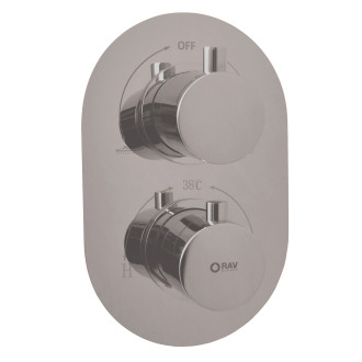 RAV SLEZÁK TERMOSTATICKÁ Vanová/Sprchová baterie podomítková, Metal grey lesk TRM86MGL