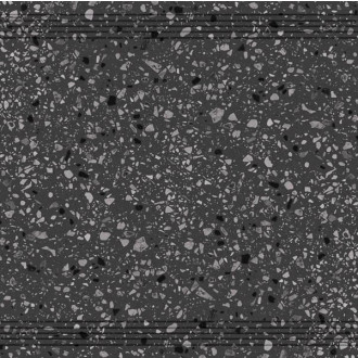 Schodovka SPECIÁL!!! Rako Porfido černá 60x60 cm mat / lesk SCPORFIDO812