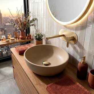REA Podomítková vanová baterie REA Arcos Brush Gold REA-B6977