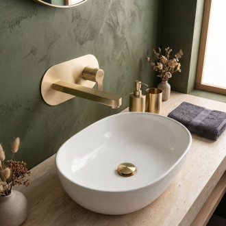 Podomítková vanová baterie REA Arcos Brush Gold