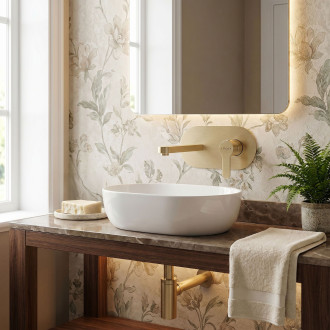 Podomítková vanová baterie REA Arcos Brush Gold