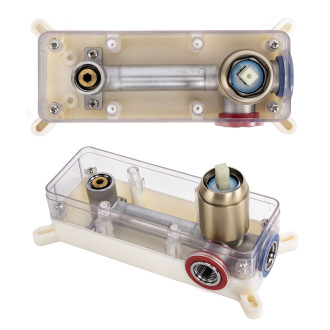 Podomítková vanová baterie REA Arcos Brush Gold