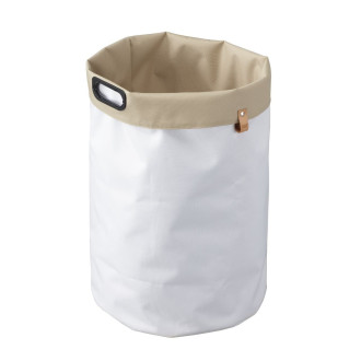 Oboustranný koš na prádlo SAT bílá/béžová SATDKOSBBE