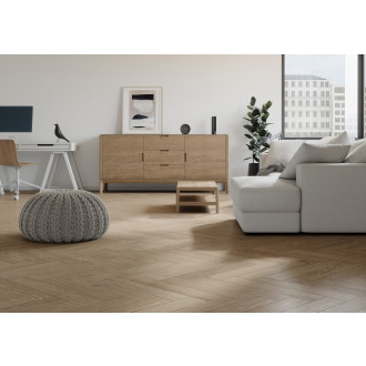 Laminátová podlaha Krono Original Herringbone natural darcy oak 63x12,6 cm HRGBK843