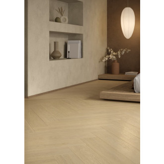 Laminátová podlaha Krono Original Herringbone cream darcy oak 63x12,6 cm HRGBK844