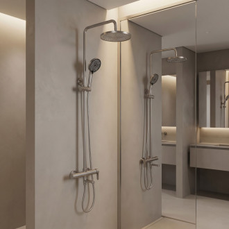 Sprchový Set Rea Arcos brush nickle