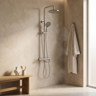 Sprchový Set Rea Arcos brush nickle