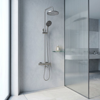 Sprchový Set Rea Arcos brush nickle