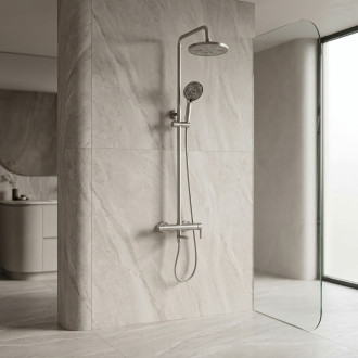 Sprchový Set Rea Arcos brush nickle