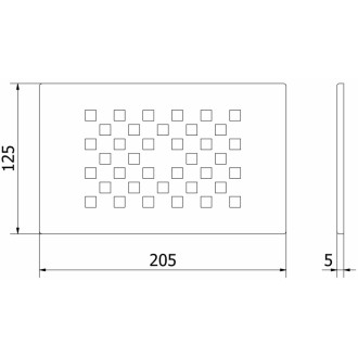 Mexen Hugo maskownica do brodzika, miedź szczotkowana - 42910065