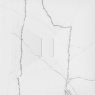 Mexen Hugo brodzik kwadratowy SMC 100 x 100 cm, biały kamień - 42151010