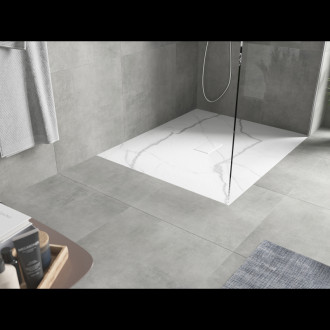 Mexen Hugo brodzik prostokątny SMC 120 x 100 cm, biały kamień - 42151012