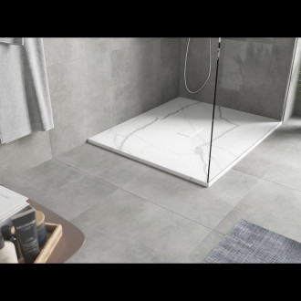 Mexen Hugo brodzik prostokątny SMC 120 x 100 cm, biały kamień - 42151012