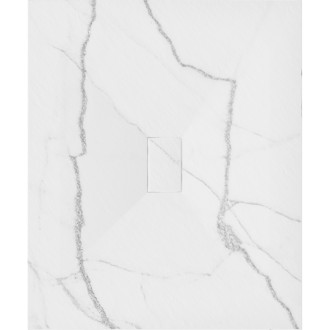 Mexen Hugo brodzik prostokątny SMC 120 x 100 cm, biały kamień - 42151012