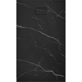 Mexen Hugo brodzik prostokątny SMC 150 x 80 cm, czarny kamień - 42758015
