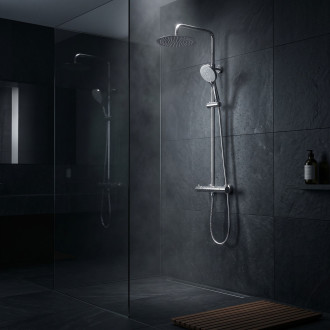 Sprchová sada bez výtoku s termostatem Rea Lungo Chrome