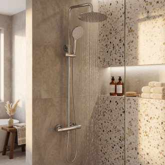 Sprchová sada bez výtoku s termostatem Rea Lungo Chrome