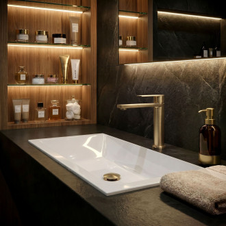 Koupelnová baterie Rea Hunter Brush Gold Low